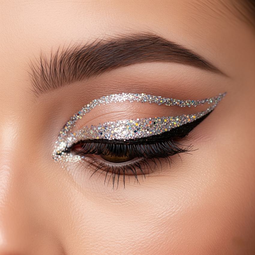 ترند خط چشم براق با Glitter Eyeliner
