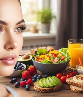 مژه پرپشت با تغذیه درست